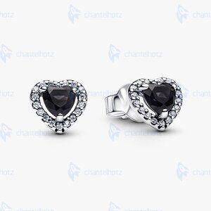 Pandora Elevated Heart Stud Earrings